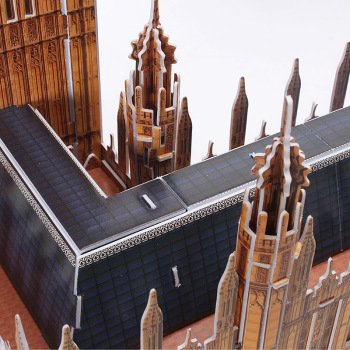 乐立方3D立体拼图经典建筑模型玩儿童手工具英国伦敦大本钟MC087产品图