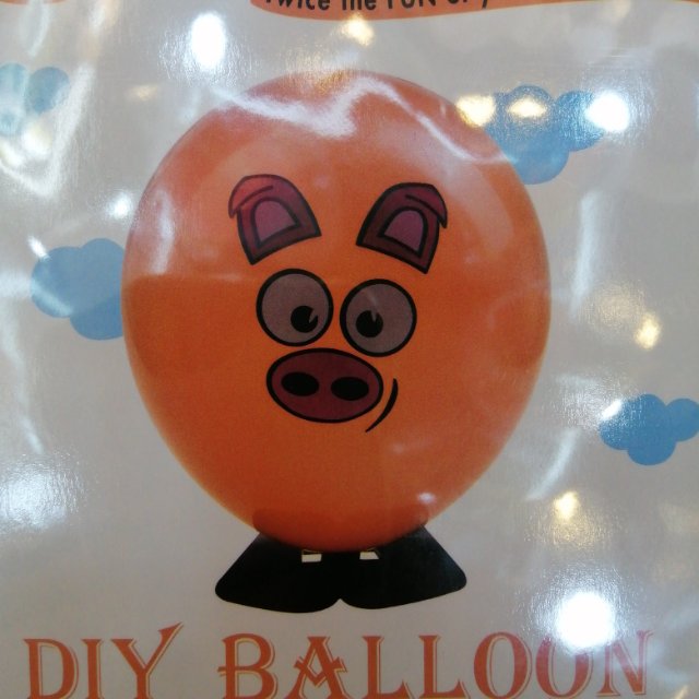 Balloon, latex balloon, orange balloon details Picture