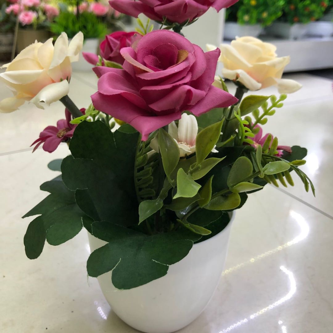 室内装饰假花仿真花仿真盆栽植物家居装饰美丽
