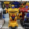 Mini durable boys' toy with transformable horizontal cannon robot Specification image