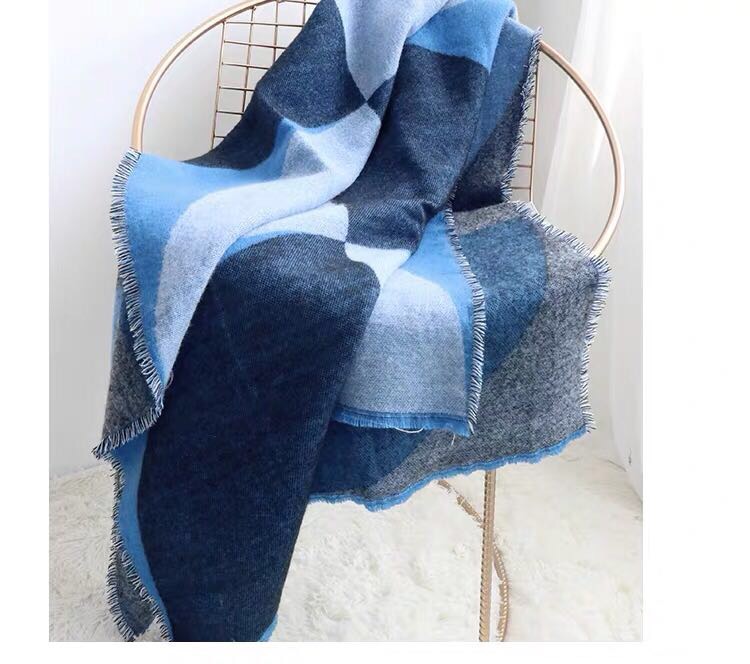 Net Red Wind Autumn And Winter Scarf Thickened Warm Neck European And American Travel Shawls Specification drawing
