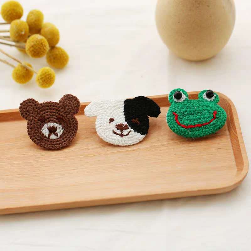 最新风韩版毛线针织水果发夹 少女宝宝编织动物海边夹BB夹