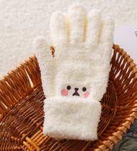 秋冬季韩版日系手套可触屏甜美可爱卡通少女手套五指保暖手套学生
