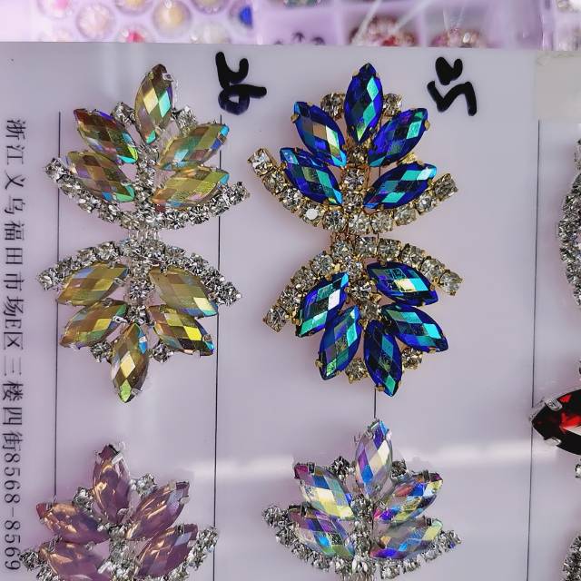 Exquisite water drop bead pendants, transparent bear decorations, fabric flocked resin, DIY handcrafted essential clothing accessories from Ma Lian details Picture