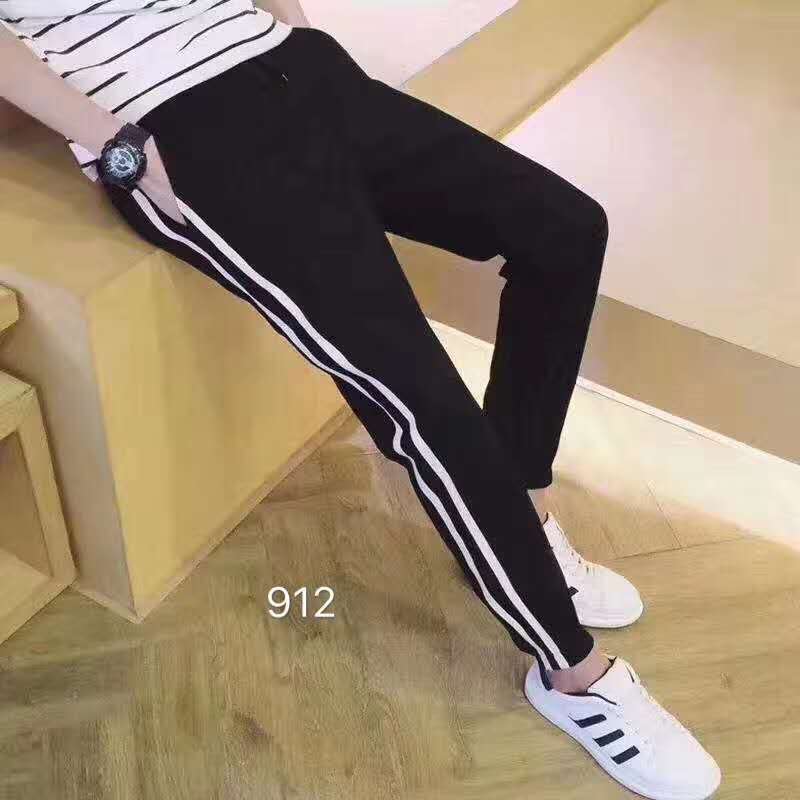 Parallel Bars Sports Pants Women's Spring New Korean Version Of Loose Small Foot Pants Thin Specification drawing