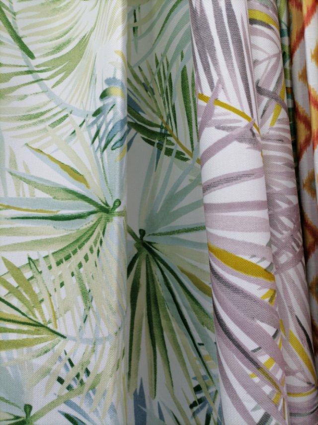 Solid color curtain fabric with linen printing, simple style living room customization, heat insulation and sunshade, rental bedroom Specification image