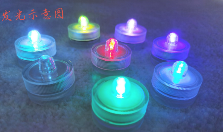 LED防水潜水蜡烛灯电子发光闪光蜡烛灯节日氛围蜡烛现货