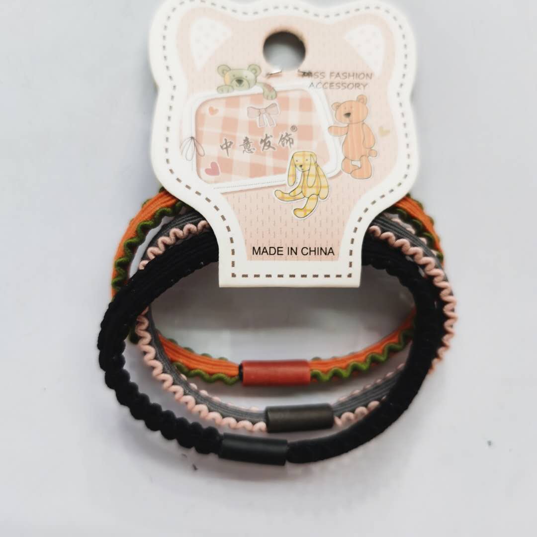 Korean-style fashionable and versatile ladies' hair band with high elastic wavy leather band details Picture