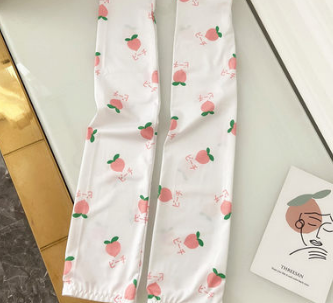 水蜜桃网红印花护袖泫雅风手臂套袖冰袖图