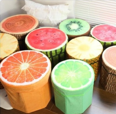 Storage Stool Cloth Wardrobe Storage Box Organizing Box Clothing Storage Box Oxford Cloth Household Collapsible Box details Picture