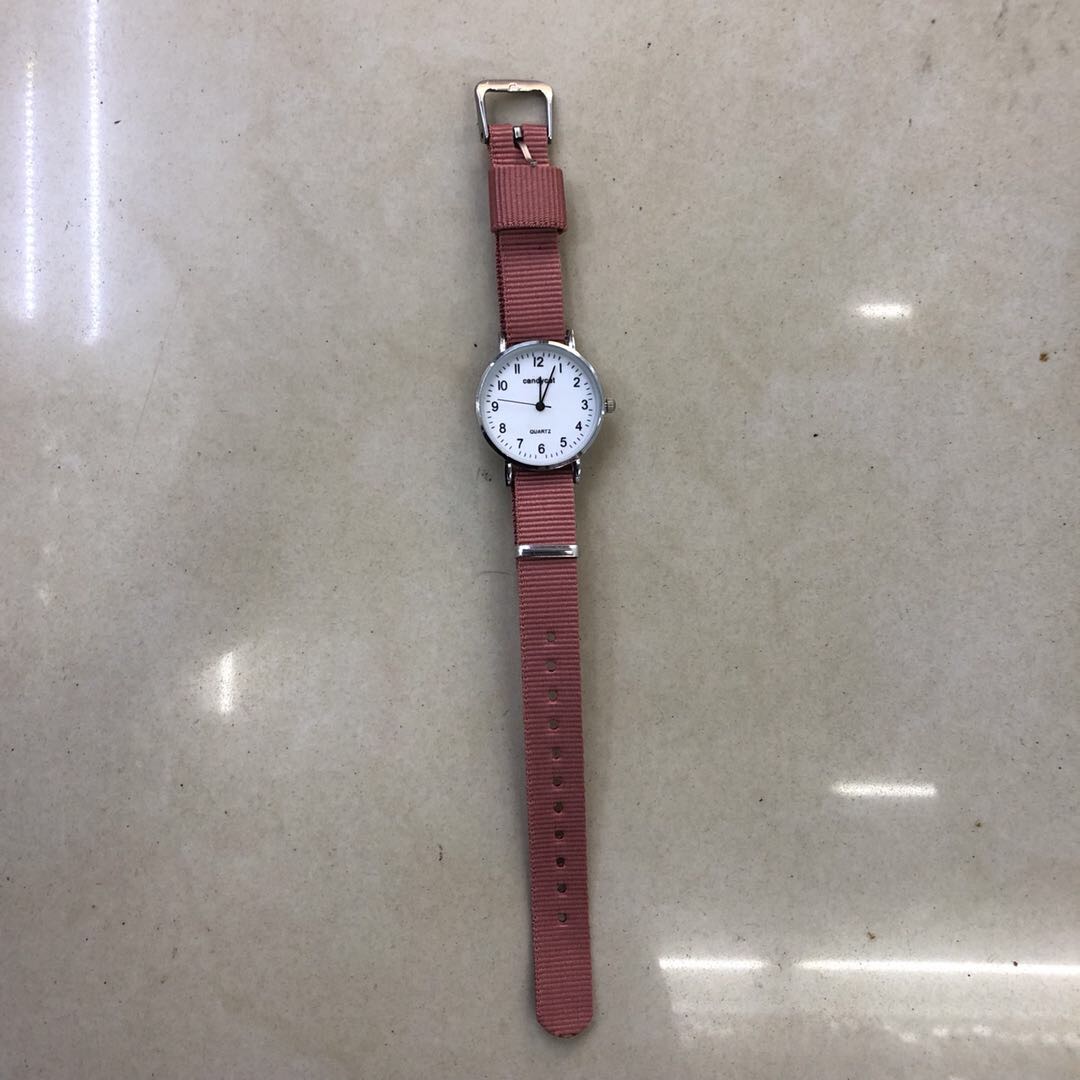Canvas casual watch for female students, Instagram, Harajuku style, cute and girlish, Japanese, fresh and simple, Korean, forest style