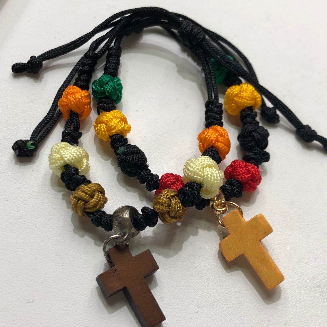 Simple fashion cross pendant bracelet Handwoven bracelet elegant everything cute and sweet hand accessories thumbnail