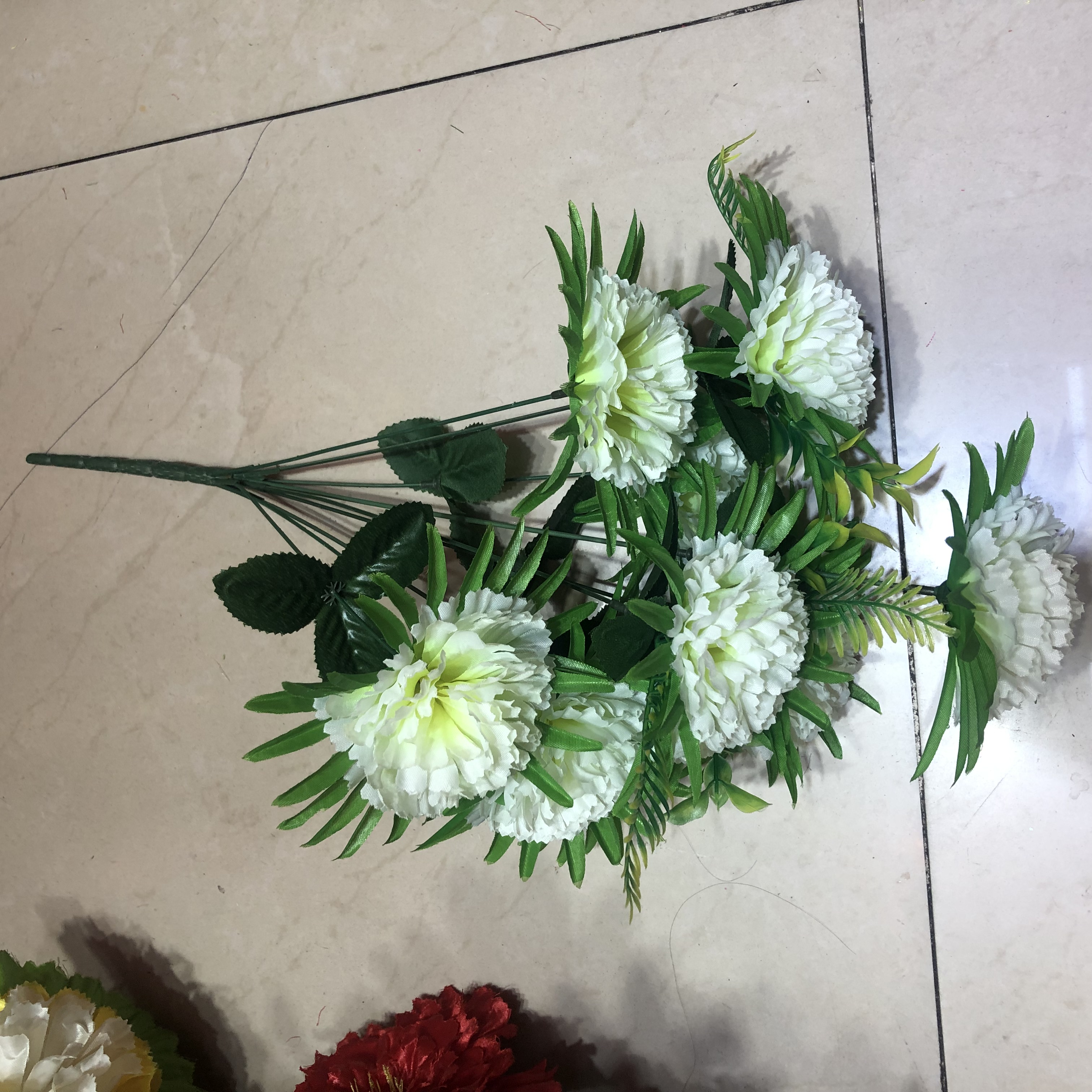 白色丁香假花仿真花艺套装花束手捧花绿植装饰婚礼造景植物