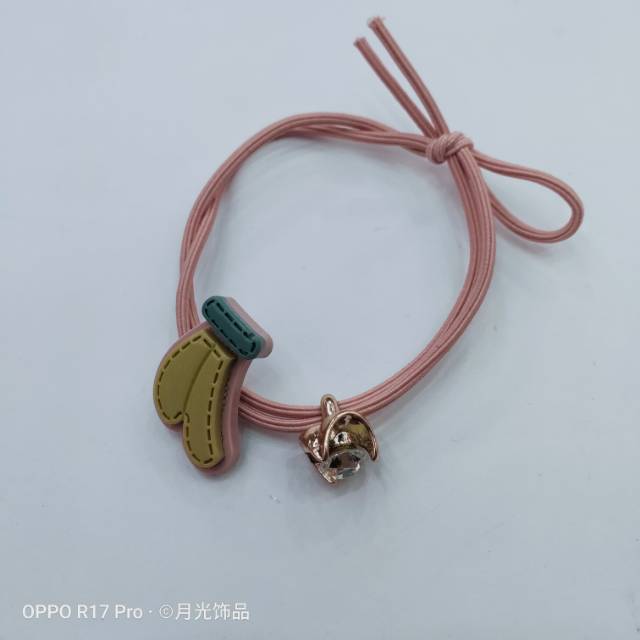 Korean style trendy banana and small diamond tied hair band