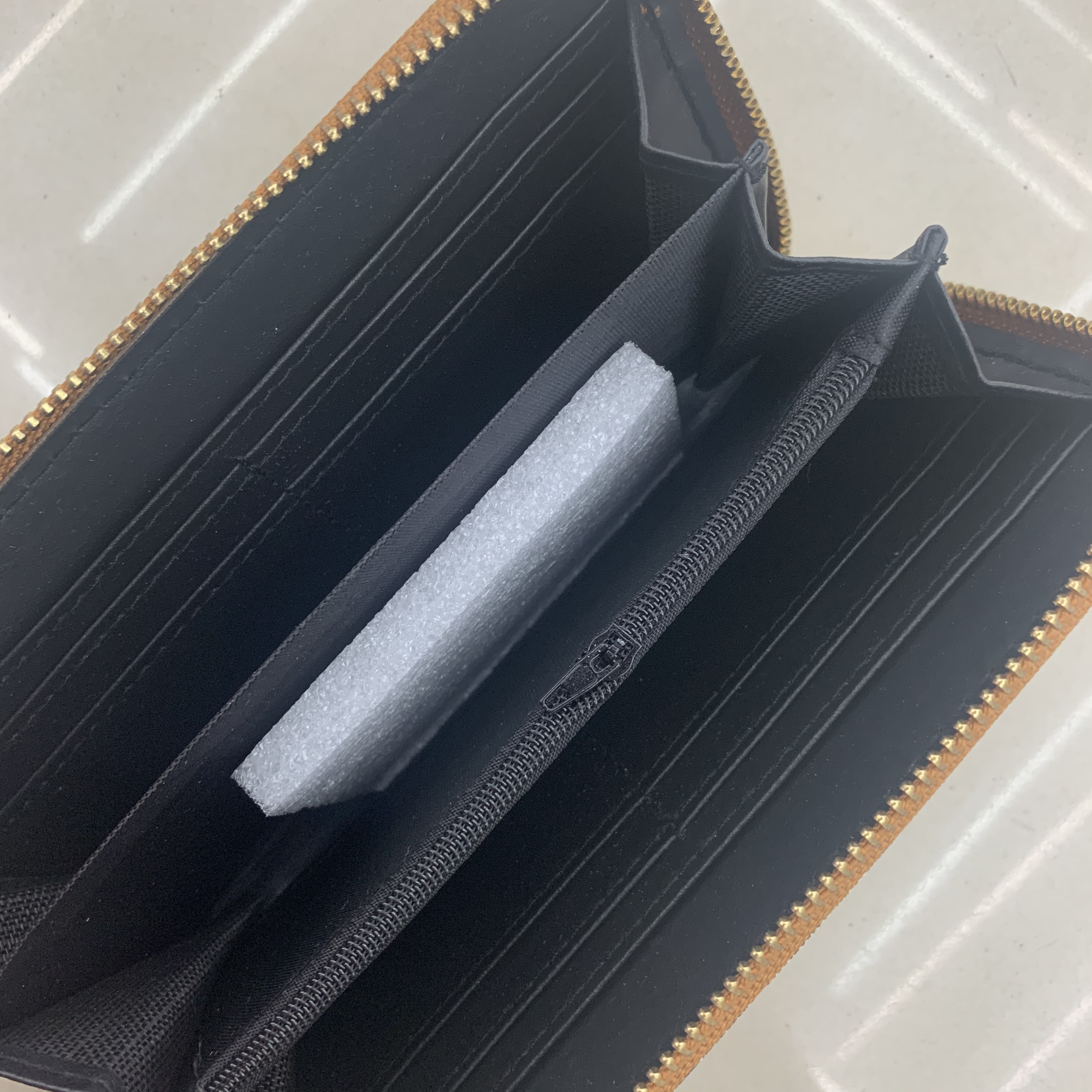 Long Three-Fold New Fashion Women Pu Leather Women's Folding Laser Korean Version Simple Small Change Clip Purse Woman Specification drawing