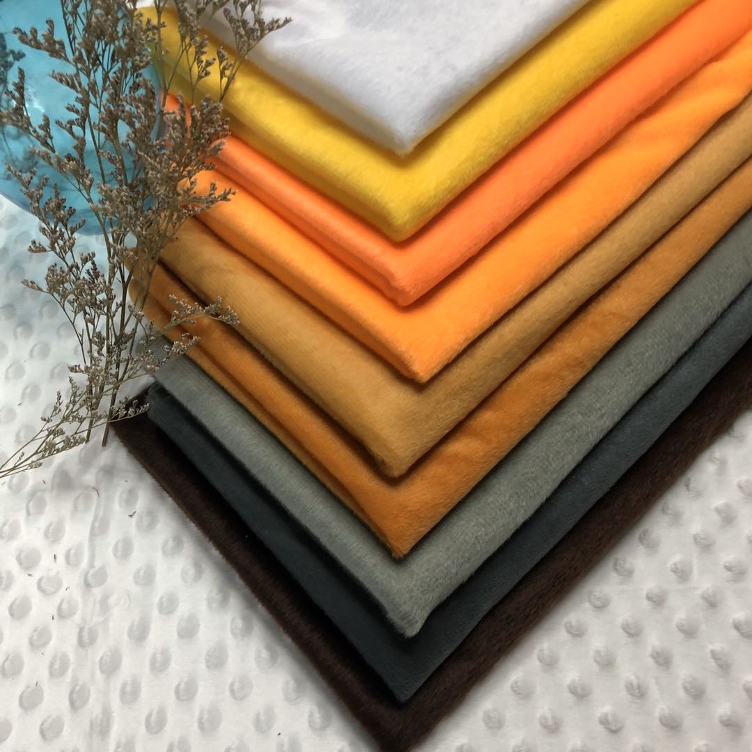 Direct sales from the manufacturer of plain short plush fabric, multi-color plush toy fabric and performance costumes details Picture
