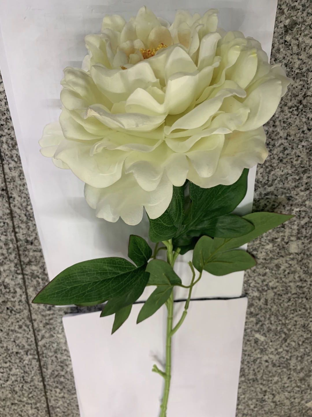 仿真花假花餐桌卧室客厅装饰品摆设花酒柜创意摆件工艺品塑料花米白色