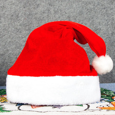 大人红帽圣诞帽儿童圣诞节小孩圣诞老人帽男女聚会毡帽柔软