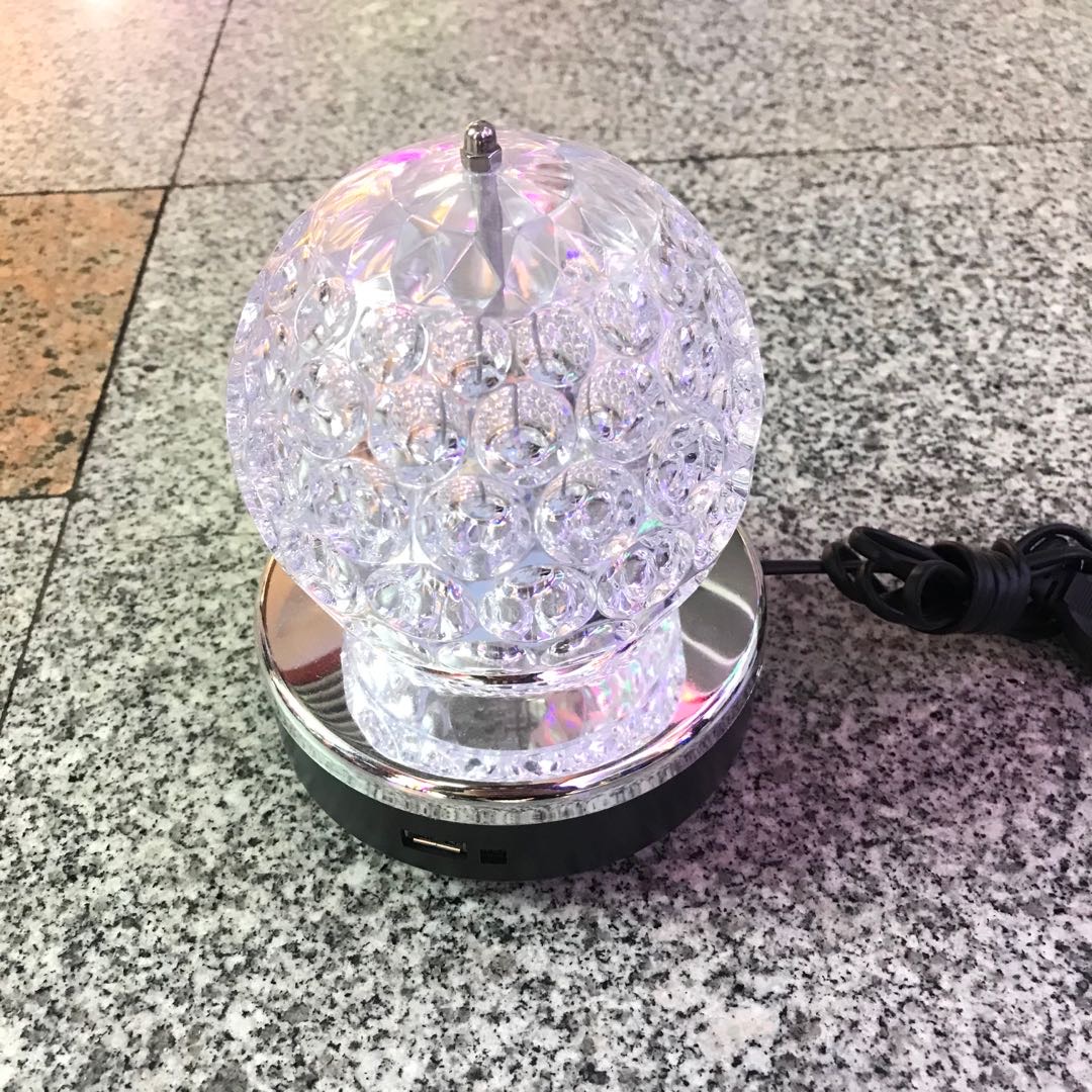 Colorful Magic Ball Light Rotating Light Bungee Di Light New Voice Controlled Indoor Room Dormitory Stage Bar Nightclub Light Laser Laser Dazzling Led Crystal Rotating Light Specification drawing