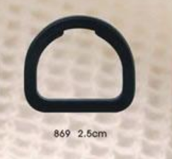 Plastic semi-circular triangular height semi-circular adjustment buckle Specification image