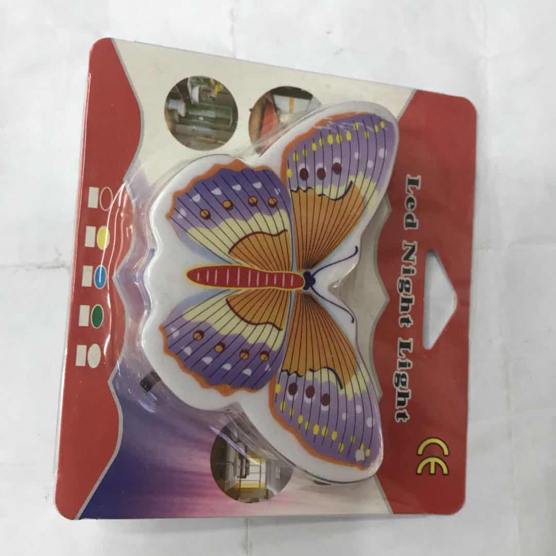 外贸蝴蝶小夜灯能台灯卧室睡眠婴儿喂奶护眼床头起夜光产品图