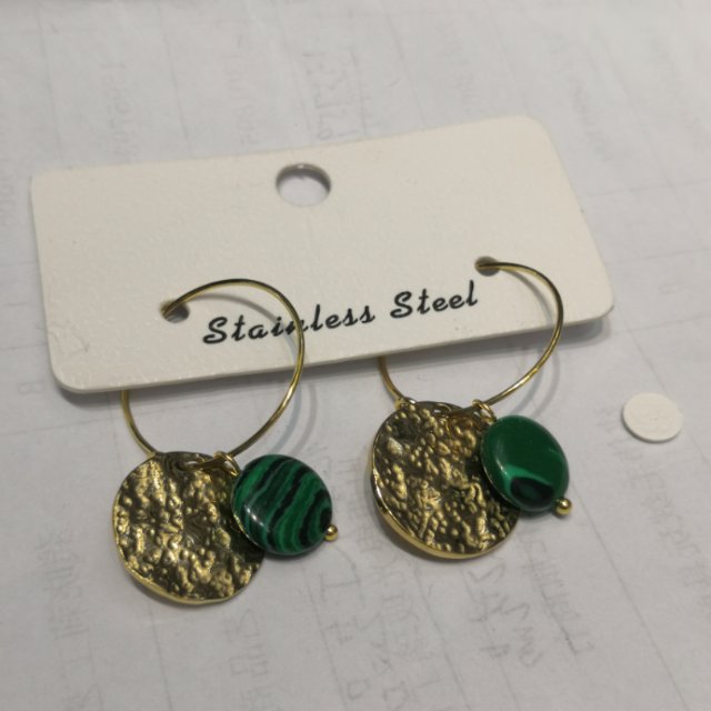 欧美风贝壳耳饰外贸出口耳环钢针防敏