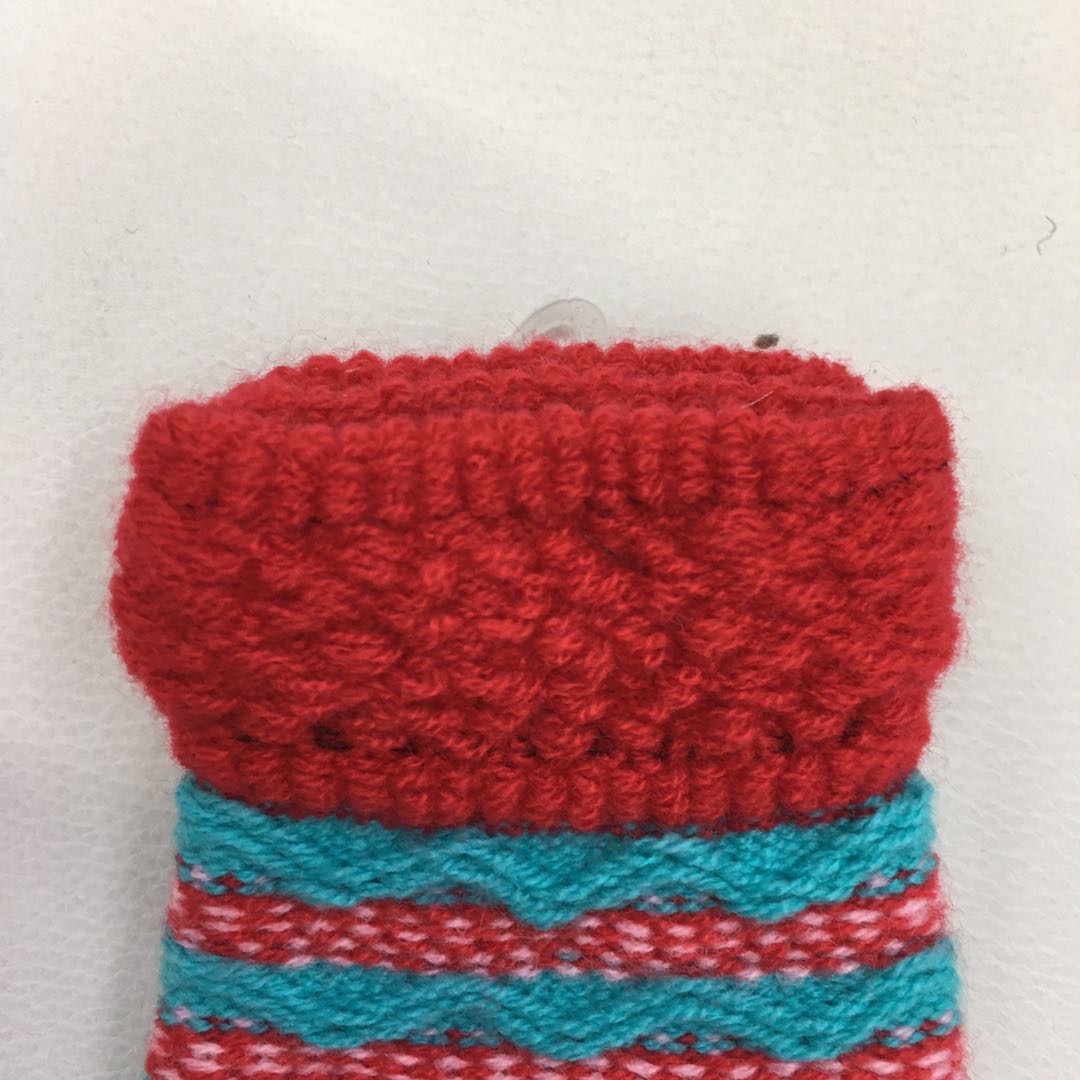 超柔针织弹力上网触屏手套冬季女士条纹休闲保暖手套骑车开车热卖产品图