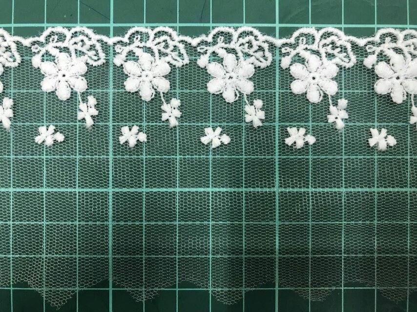 New lace nylon water-soluble lace embroidery lace clothing lace details Picture