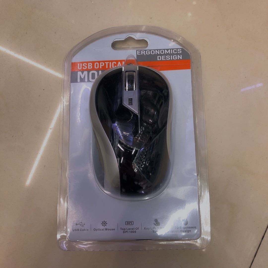 Mouse Desktop Computer General Wired Office Ps2 Round Hole Interface Round Head Mouse full figure