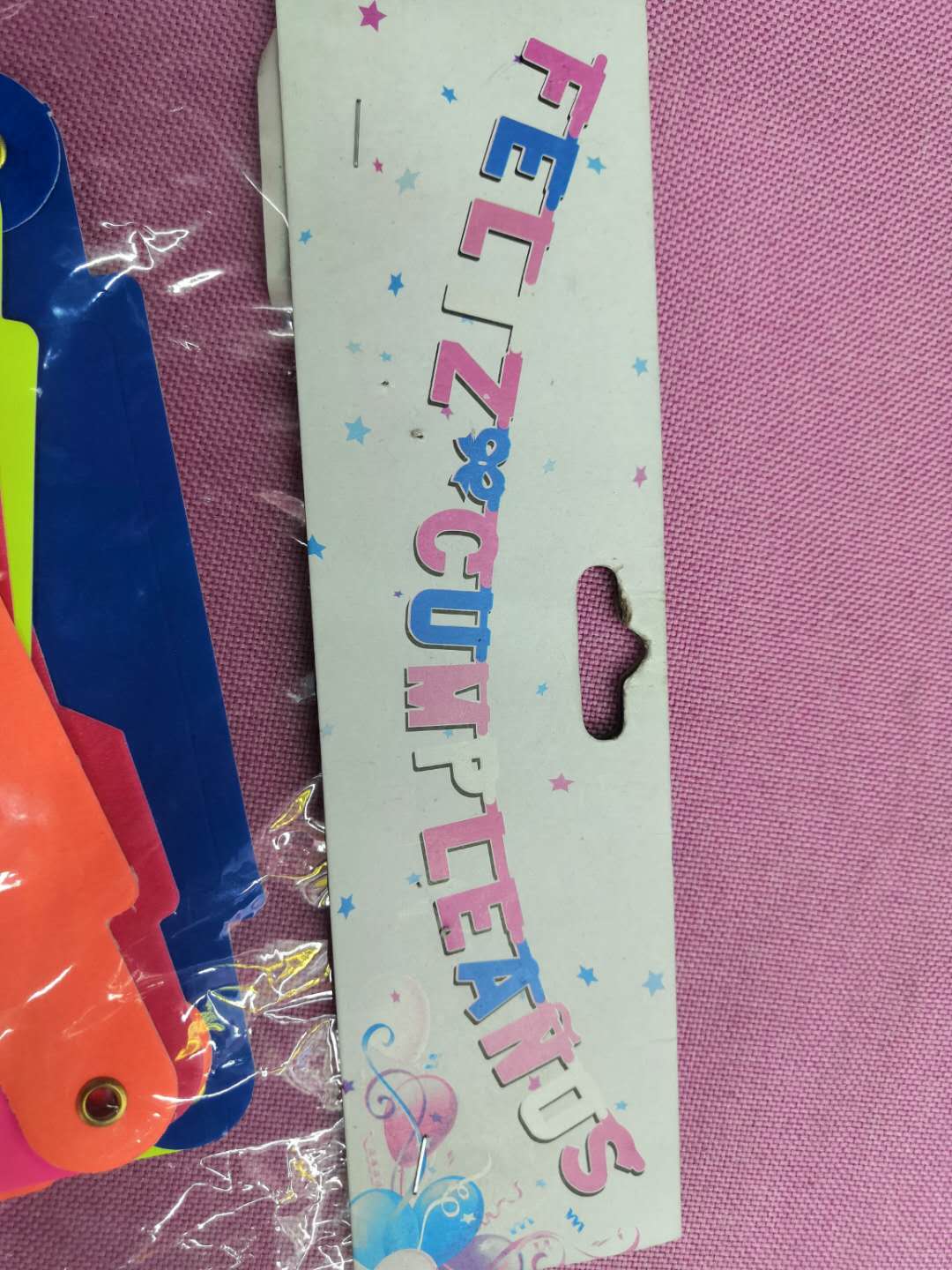 西语生日快乐挂旗横幅生日派对装饰挂条厂家批发细节图