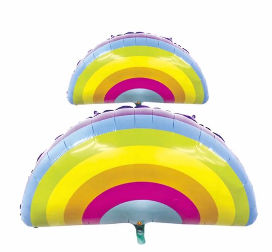 Wholesale of rainbow Ball aluminum film balloon sets, inflatable toys, party and festival supplies