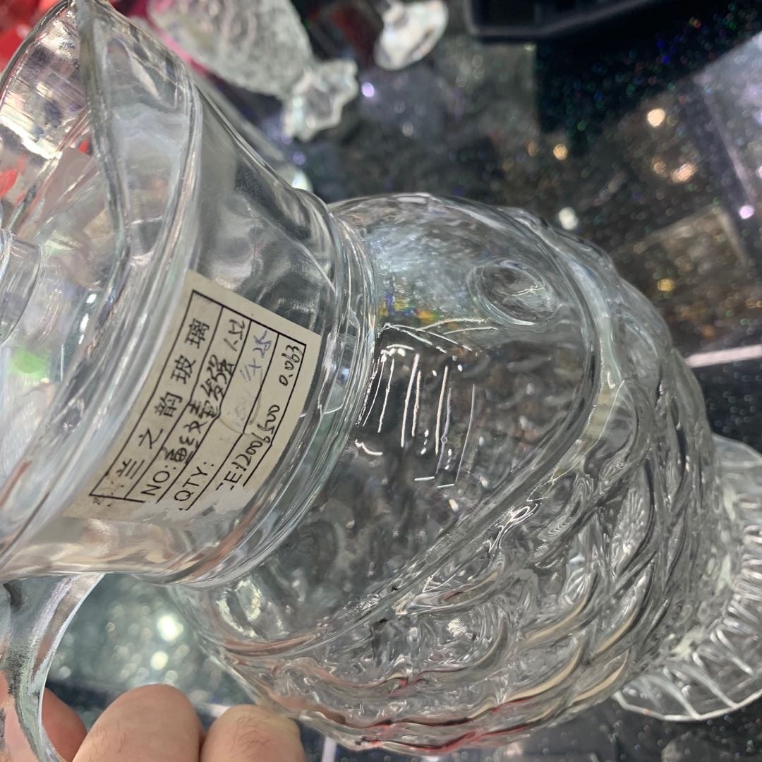 Transparent glass texture tea cup, large-capacity cup Specification image