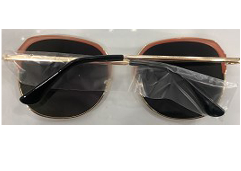 New fashionable large-frame sunglasses, round-frame sunglasses, polarized glasses, Korean version, trendy and trendy high-end metal women's style 111A Specification image