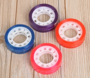 文具胶小透明胶带学生彩色装饰胶布手工胶纸细节图