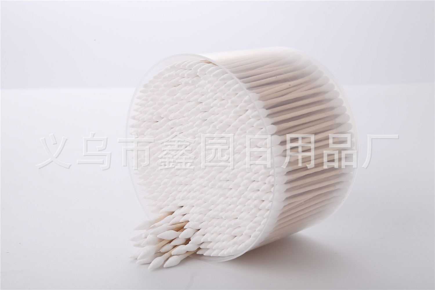 OEM贴牌十元店大盒500支一头尖一头圆化妆专用木棒棉签