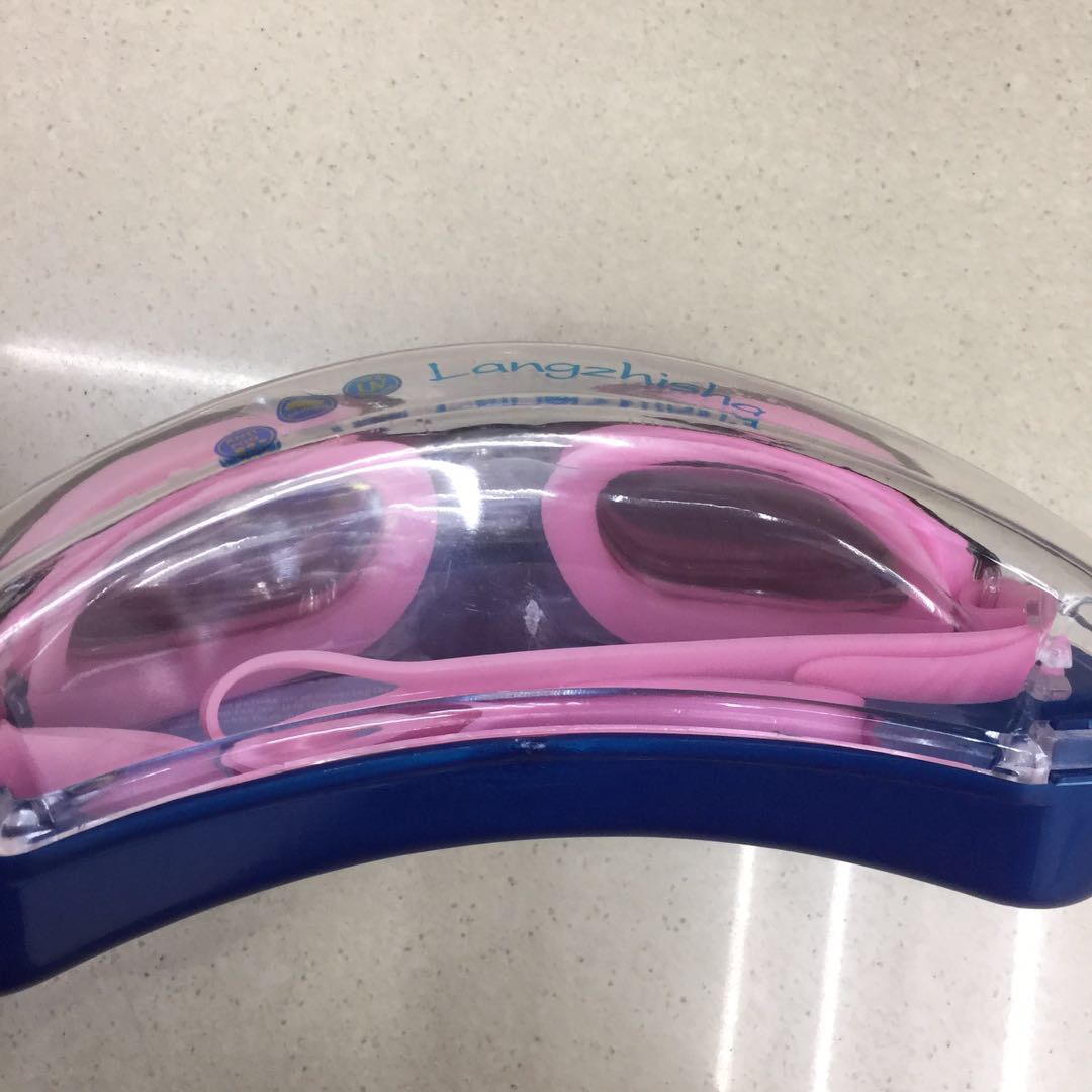Waterproof And Anti-Fog Large Frame Swimming Goggles Sunscreen Hd Myopia Flat Swimming Glasses Specification drawing