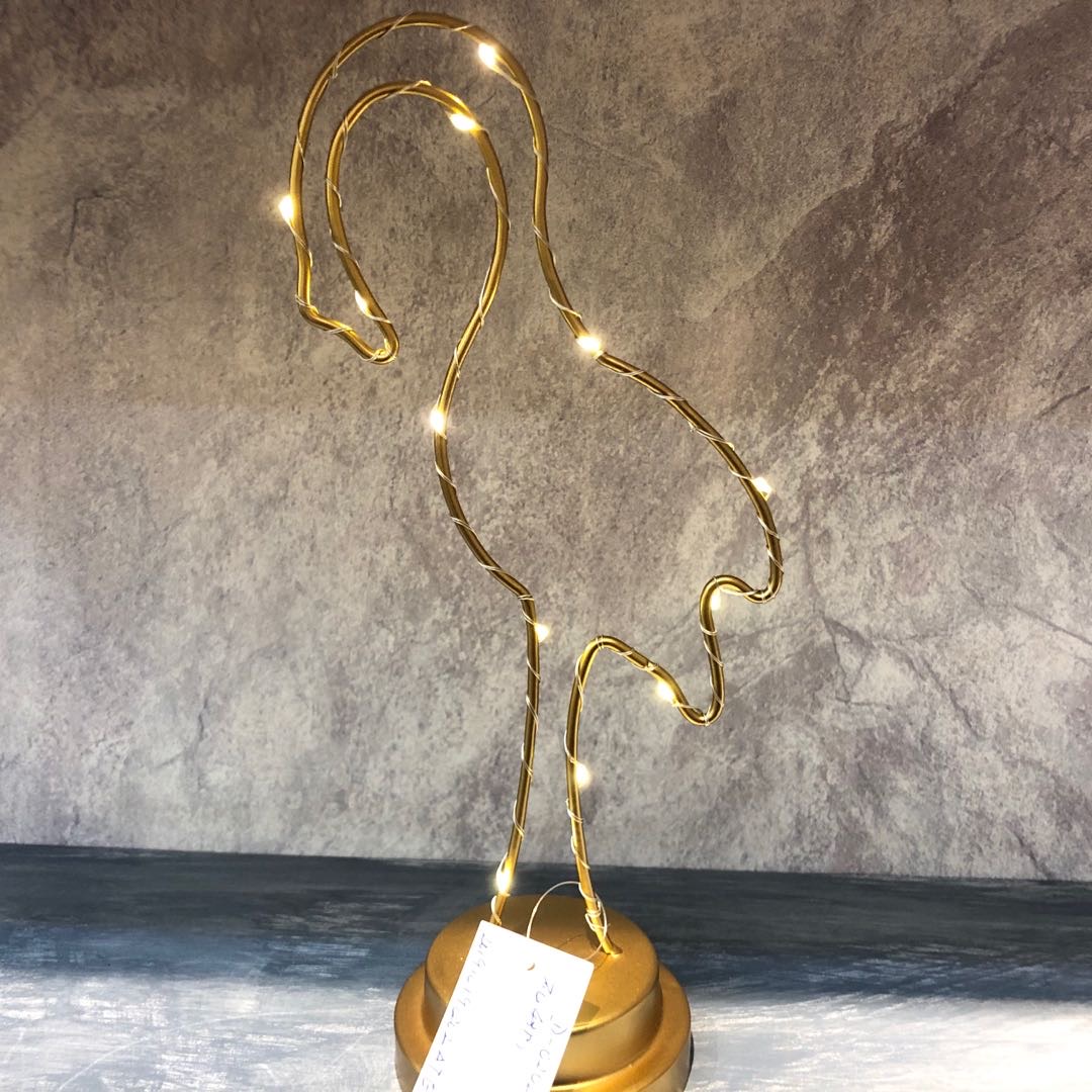 Animal gold creative tie Yi geometric Nordic tie Yi light small night light home accessories decorations bedroom bedside LED light Specification drawing