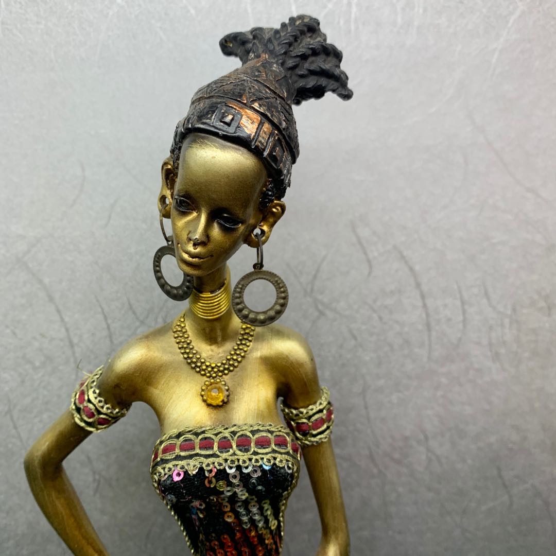 非洲黑人工艺品树脂摆件欧式礼品树脂现代家居摆设装饰品礼物装饰品详情图2