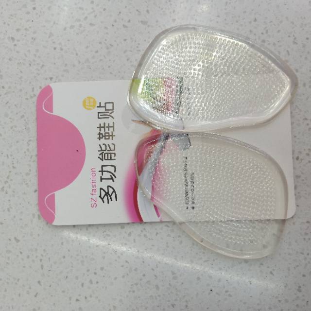 Silicone forefoot insoles, transparent thickened super soft half-size insoles for sandals, crystal invisible women's high heels insoles Specification image