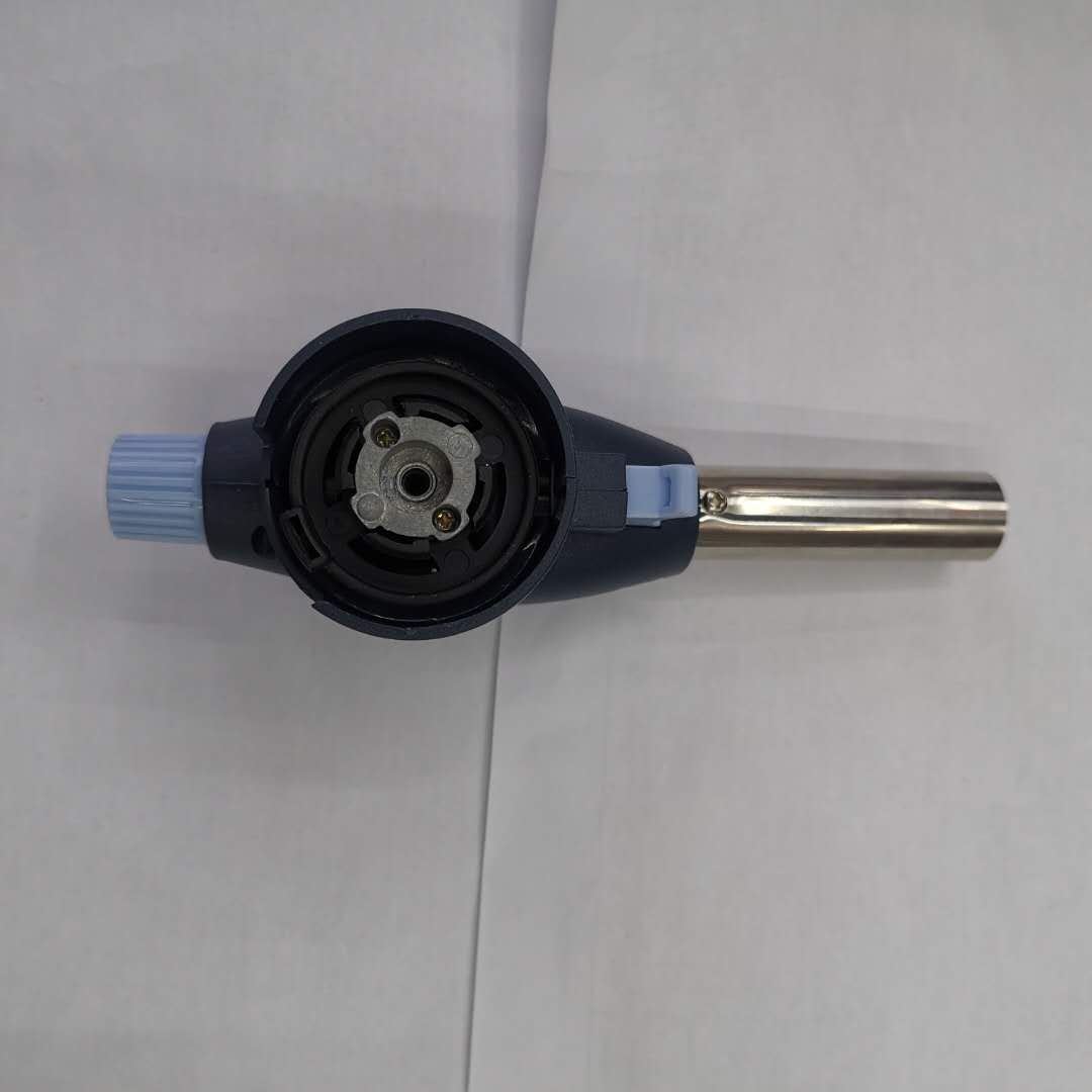 Close-up of a gas stove igniter flame tip