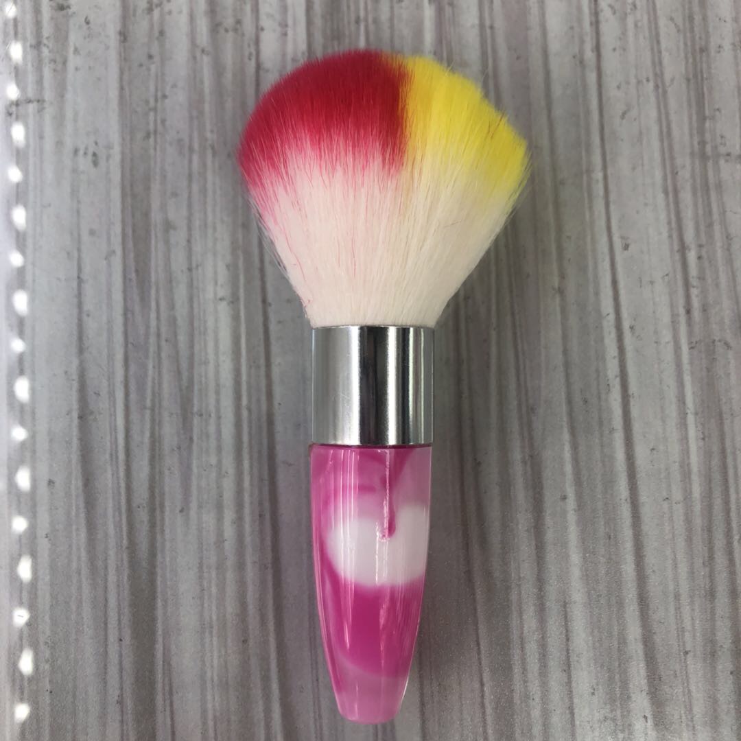 Nail Dust Removal Long Handle Cleaning Brush Nails Soft Bristle Brush Dust Brush Soft Bristle Soft Dust Brush Makeup Brush Specification drawing