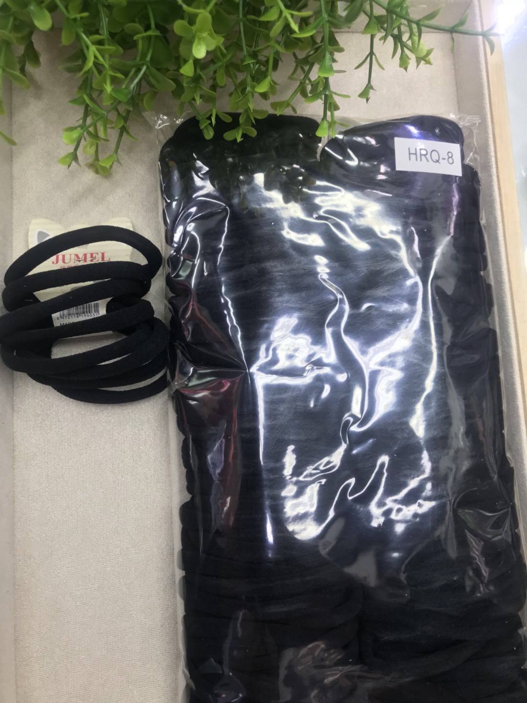 Authentic Liufang Rubber Band Manufacturers Direct Sales High Elastic Nylon Scrunchie (20 Black) Application Scenario