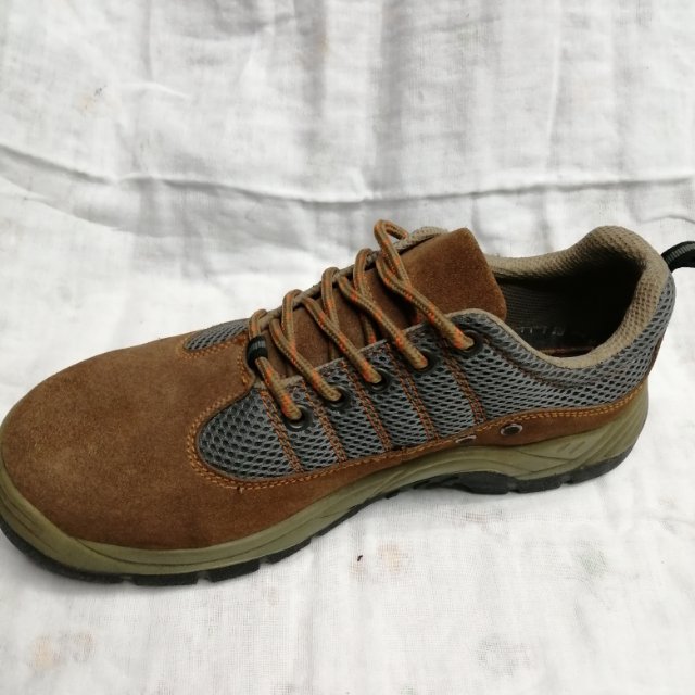 飞织绒布劳保鞋钢包头防砸安全鞋绝缘鞋耐油工作皮鞋防护鞋细节图