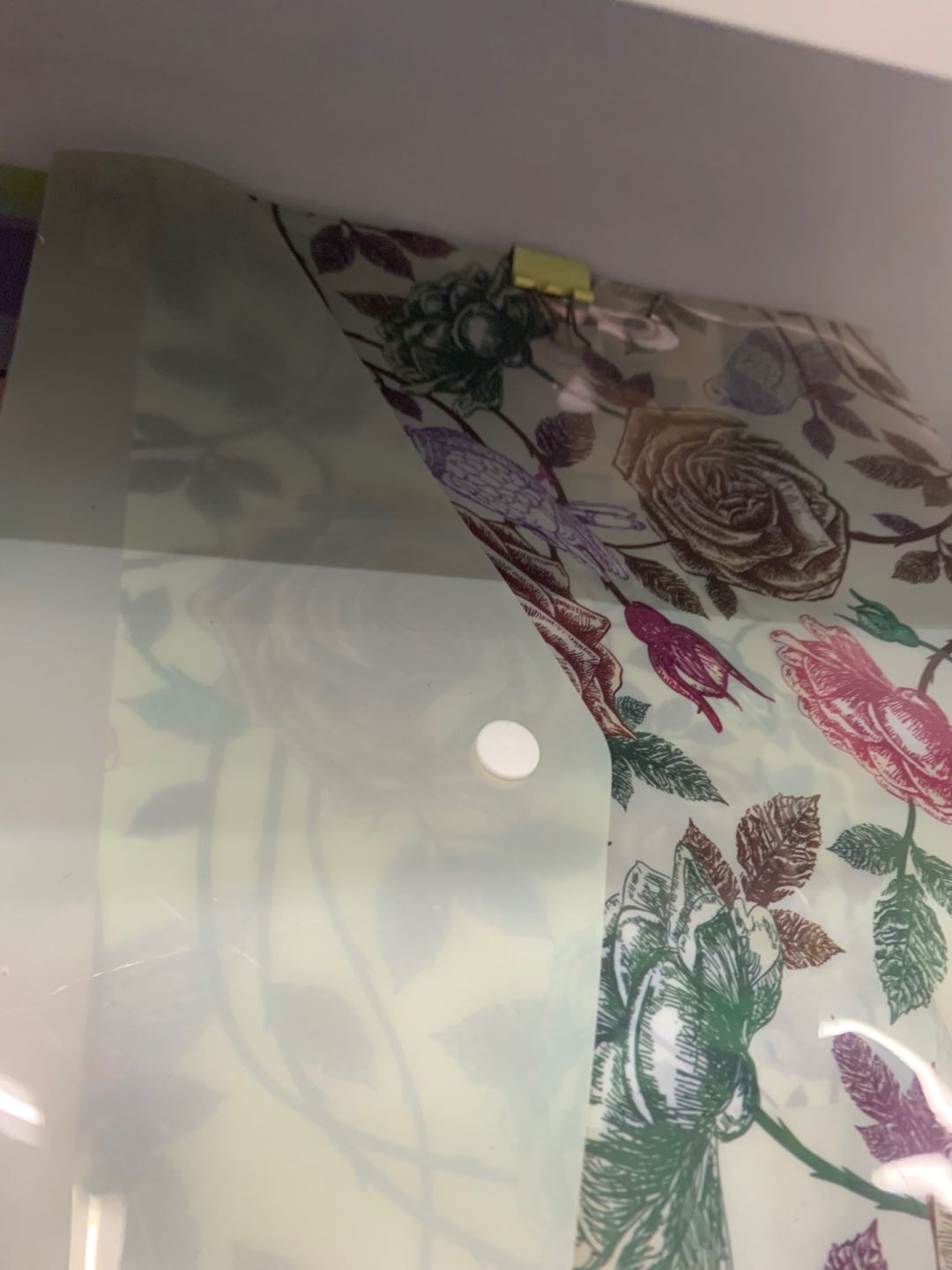 File bag pattern a4 thickened large-capacity file bag, student classification plastic snap bag, student stationery storage bag, document bag, file folder details Picture