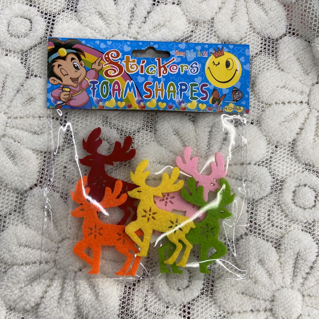 Haiming Toys Educational Toys Educational Toys Handmade Toys New Felt Three-Dimensional Deer Multi-Color Jewelry Accessories Toy Accessories