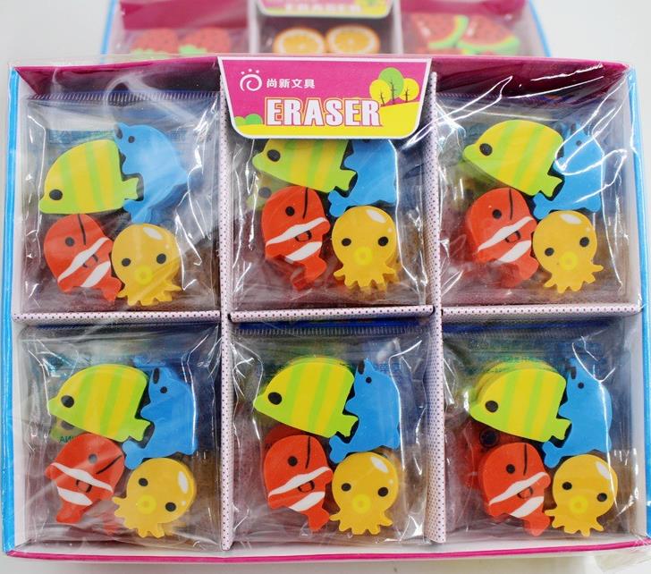 卡通可爱图案橡皮擦厂家直销可来样定制价格美丽细节图