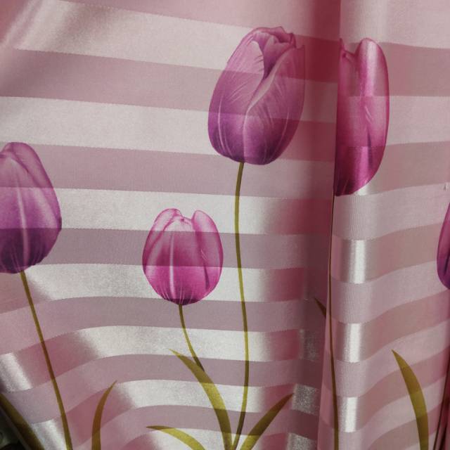 Polyester Print Semi-Blackout Living Room Bedroom Fashion Curtain Specification drawing
