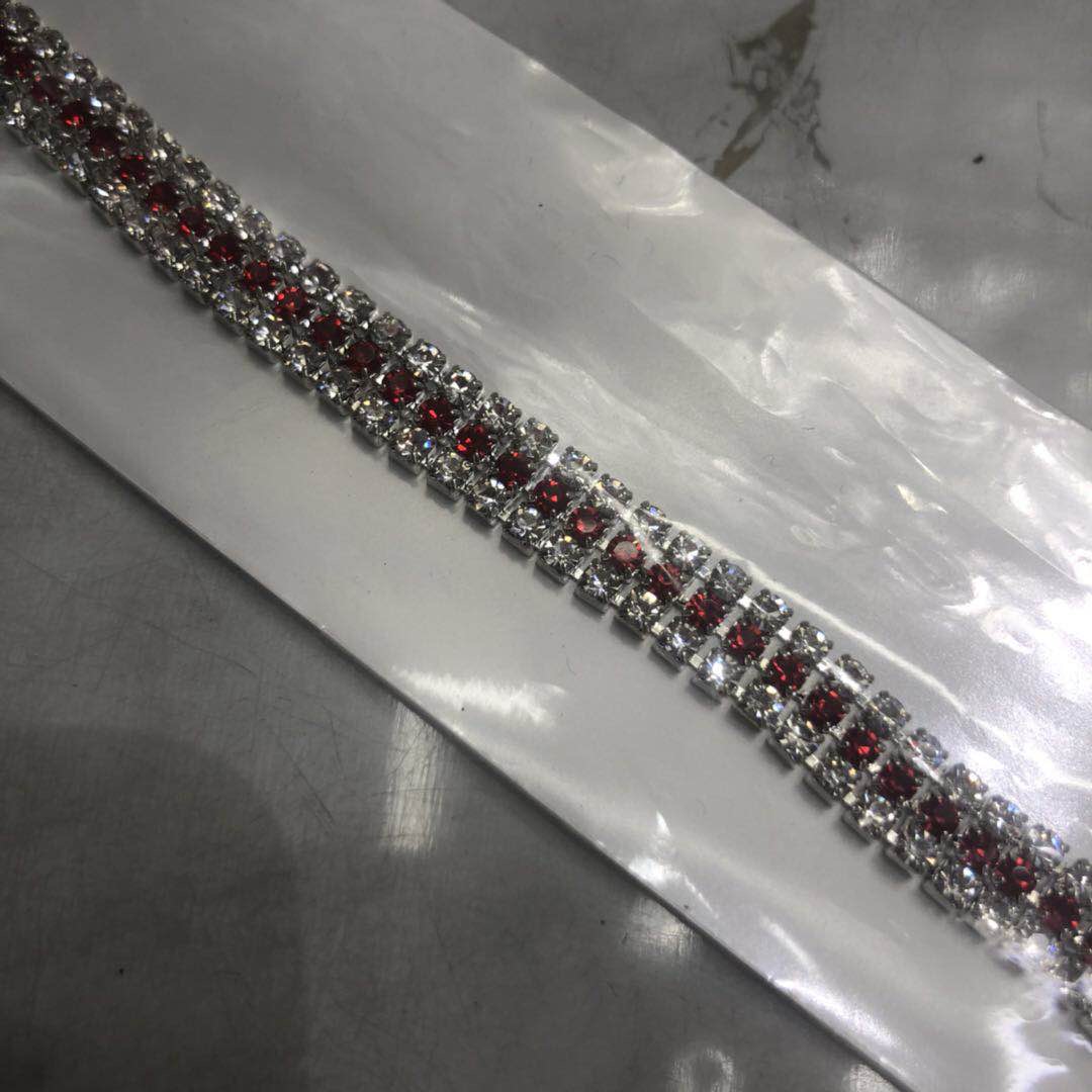 厂家直销铜电镀镶水钻手链产品图