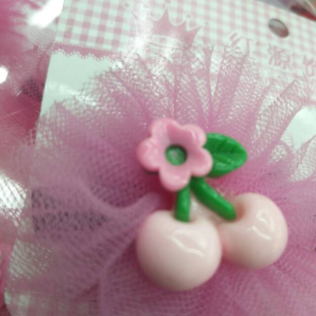 Cute Cherry Pink Lace Bow Hair Clip Headband Internet Celebrity Headband Headband Out Of Stock Specification drawing