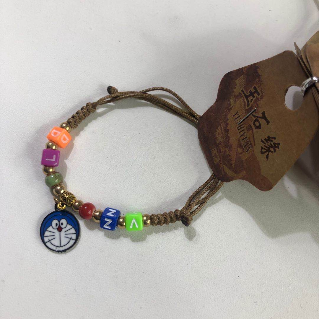 Cute Doraemon color-preserving pendant bracelet, fashionable, high-end, versatile, anti-allergy, elegant, eco-friendly, and popular online jewelry details Picture